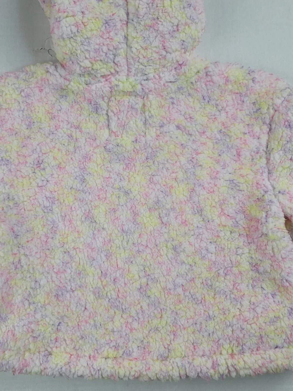 Justice Girls Sherpa Hoodie 6/7 Quarter Zip Pastel Fleece Pullover Cozy